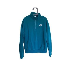 Nike 3/4 Zip Kids Sweatshirt Size Large